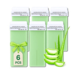 Zestaw wosk do depilacji 100ml aloesowy AMAZON Zestaw 6 sztuk