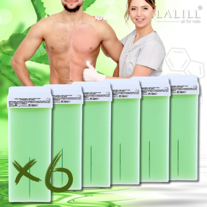 Zestaw wosk do depilacji 100ml aloesowy AMAZON Zestaw 6 sztuk