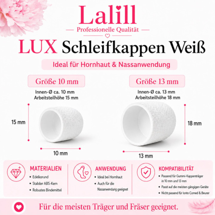 Nakładki kapturki białe LUX 10|60 50 szt. w pudełku AMZ