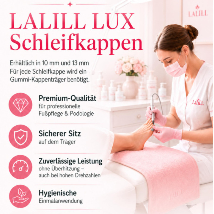 Nakładki kapturki grafitowe LUX ABS 10|60 100 szt. w pudełku AMZ