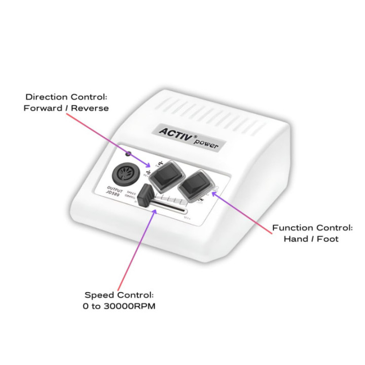 Frezarka do paznokci JD500 35W biała AMAZON