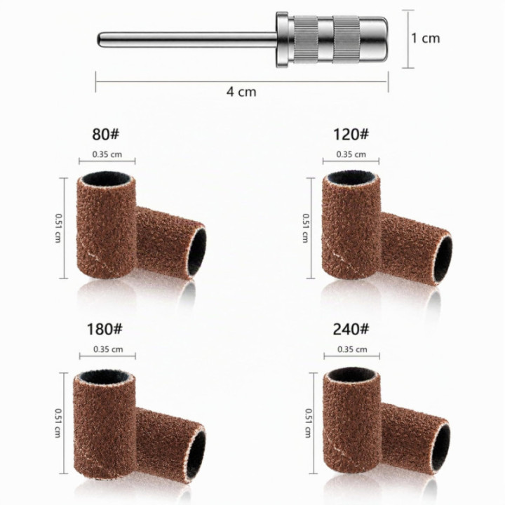 Nakładki na frez mandrel pedicure i manicure |120 100 szt. AMAZON